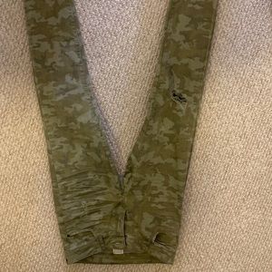 Zara denim camo pants!
